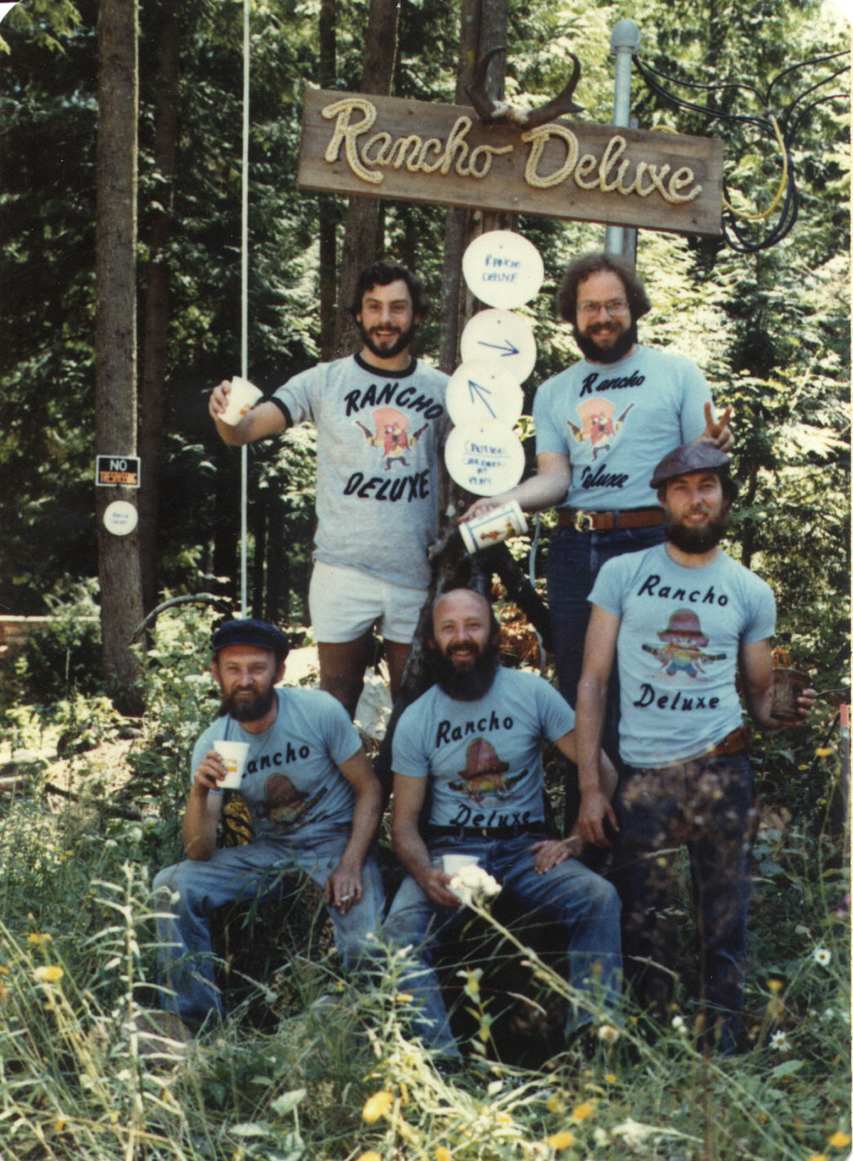 The Rancho Deluxe pig roast crew